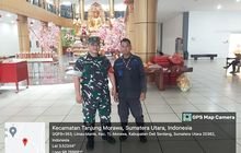 Babinsa Koramil 0201-16/TM Memonitor Perayaan Imlek Di VVihara Buddha Murni