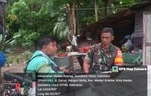 Tak Pandang Profesi, Babinsa Koramil 0201-08/MA Bincang-Bincang Santai Dengan Driver Ojol