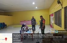 Babinsa Koramil 0201-05/MB Monitoring Pasar Murah Menyambut Bulan Ramadhan