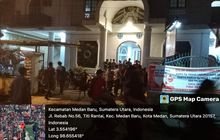 Babinsa Koramil 0201-05/MB onitoring & PAM Pawai Obor Sambut Paskah Gereja GBKP Runggun Pasar II