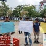 Babinsa Sertu Jhon Walker Lumbangaol Monitor Kegiatan Aksi Demo Forum Pemuda Dari Mahasiswa Sumut