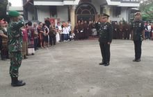 Purnawirawan Wafat, Danramil 0201-08/MA Irup Upacara Persemayaman & Pemakaman Secara Militer
