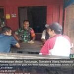 Babinsa Namo Gajah Sertu Kasno Zeki Komsos Jalan Petunia Raya