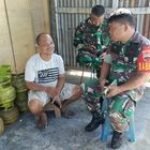 Babinsa Koramil 0201-06/MS Komsos & Silaturahmi dengan Penjual Gas Elpiji di WIlayah Binaan