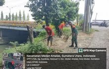 Jaga Kebersihan Lingkungan, Babinsa Koramil 0201-08/MA Bersama Jajaran Kelurahan & Warga Gotong Royong