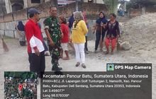 Komsos Babinsa Bersama Ibu-Ibu PKK Bersihkan Masjid Sambut Bulan Suci Ramadhan