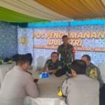 Personel Koramil 0201-02/MT Gelar Kegiatan POS PAM Cemara di SPBU Jl. Cemara Simpang