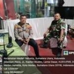 Semangat Babinsa Koramil 0201-06/MS Laksanakan Pospam Ketupat Pasca Lebaran 1445 H