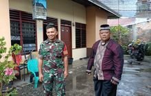 Babinsa Koramil 0201-06/MS Monitor Terjadinya Pasca Kebakaran Wilayah Binaan