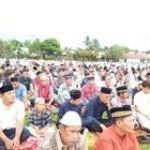 Babinsa Koramil 0201-14/pB Laksanakan Pemantauan Sholat Idul Fitri Wilayah Desa Binaan
