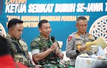 Kasdam V/Brawijaya Halal Bihalal Bareng Kapolda dan Buruh Se-Jatim