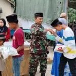 Babinsa Koramil 0201 - 12/HP Hadiri Tabligh Akbar dan Pemberian santunan kepada anak Yatim Di Desa Binaan