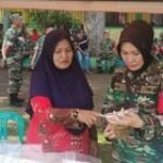 Babinsa Peltu (K) Ayu Trisna Hadiri Ikut Meriahkan Bazar TNI Hadir Bersama Warga Binaan