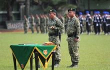 Satuan Yonkes 2 Kostrad Laksanakan Upacara Sertijab Pangdivif 2 Kostrad