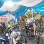 Danramil 0201-01/MP Kapten Inf Sabur Utomo Pantau Pospam Lebaran 1445 H
