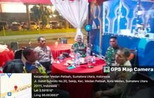 Babinsa Koramil 0201-05/MB Laksanakan Pos Pam Lebaran 2024