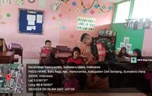 Peduli Pendidikan, Babinsa Koramil 0201–14/PB Bantu Proses Mengajar di Sekolah SD N 101805 Batu Rejo.