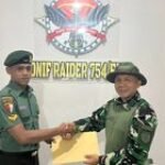 Yonif 754 Kostrad Laksanakan Tradisi Korp Rapot Pindah Satuan