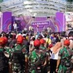 Pasukan Langit Berikan Kedamaian dan Keamanan Dalam Acara Gebyar Karnaval SCTV di Kota Madiun