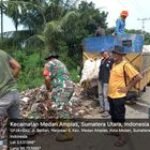 Warga Dusun 1 Bersama Perangkat Desa Marendal I Laksanakan Gotong Royong Bareng Babinsa Sertu Muliadi