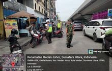 Koramil Jajaran Kodim 0201/Medan Bantu Polsek Deli Tua Penertiban Pengendara Roda Dua