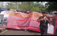 Seratusan Massa Jaga Marwah dan FMPB Demo KPK: Tangkap Bupati Simalungun, Tutup Ternak Babi PT Allegrindo