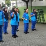 Babinsa Koramil 0201-10/MM Pelda Zulkarnaen Latih Disiplin dan Kepemimpinan Siswi PKL