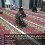 Babinsa Koramil 0201-03/MD Gelar Safari Subuh di Masjid Baiturrahman