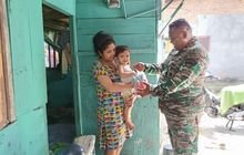 Babinsa Koramil 0201-06/MS Pantau Perkembangan Anak Stunting di Medan Sunggal