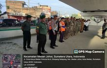 Penertiban Jalan di Jamin Ginting, Anggota Koramil 0201-08/MA Ikut Serta