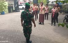Babinsa Koramil 0201-10/MM Berikan Pembinaan Kepada Anggota Pramuka Saka Wira Kartika