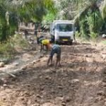 Satgas TMMD Pacu Semangat Kerja di Titik Akhir Perkerasan Badan Jalan