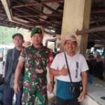 Babinsa Kelurahan Babura Laksanakan Posko Pemantauan Sampah Pasar Pringgan