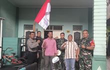 Babinsa Koramil 0201-01/MP Gelar Himbauan Pemasangan Bendera Merah Putih di Kelurahan Petisah Tengah
