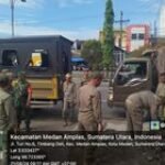 Ciptakan Keindahan Kota, Muspika Medan Amplas Terus Tertibakan Jalan Protokol
