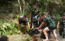 Usai Dihantam Banjir, Satgas TMMD Kembali Benahi Kolam Pompa Hidram
