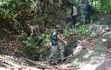 Jalur Pipa Pompa Hidram Mulai Dikerjakan Satgas TMMD 121 Kodim 0204/DS