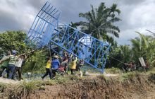 Kerja Cerdas Satgas TMMD 121 Kodim 0204/DS Dirikan Menara Air Pompa Hidram