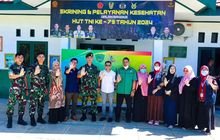 Batalyon Arhanud 16 Kostrad Gelar Skrining dan Pelayanan Kesehatan Menjelang HUT Ke-79 TNI