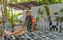 Babinsa Kelurahan Sunggal Jalin Silaturahmi dengan Mitra Karib di Lingkungan XIV