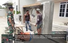 Babinsa Koramil 0201-14/PB Koptu Jhonson Sinabutar Laksanakan Komsos dengan Tukang Bangunan di Namorambe