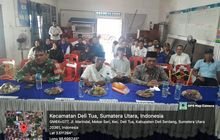 BABINSA KORAMIL 0201-15/DT HADIRI PELANTIKAN PENGURUS KARANG TARUNA BAKAT MAS DESA MARINDAL I