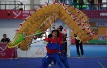 Barongsai Sumbar Bangga Dapat Perak Di Nomor Naga Taolu Bebas