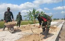 Jelang Penutupan, Satgas TMMD Sengkuyung Tahap IV Laksanakan Finishing