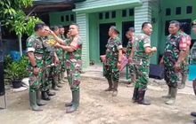 Danramil 09/NL Kapten Cba. P. Matondang Gelar Syukuran Kenaikan Pangkat di Bilah Hilir
