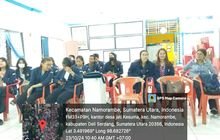 Babinsa Koramil 14/PB Hadiri Acara Perpisahan Mahasiswi PBL Universitas Prima di Desa Jati Kesuma