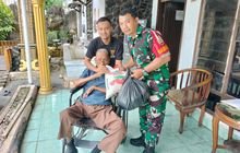 Babinsa Sei Kambing D Laksanakan Anjangsana untuk Warga Terdampak Ekonomi