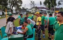 Kodim 0206/Dairi Gelar Tes Kesegaran Jasmani Secara Periodik