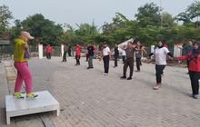 Danramil Kompak Bersama Muspika Gelar Senam Sehat, Jalin Silaturahmi dan Tingkatkan Kesehatan Warga