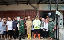 Pangdam I/BB Bersama Forkopimda Sumut Meninjau TPS dan Rumah Warga yang terdampak Banjir